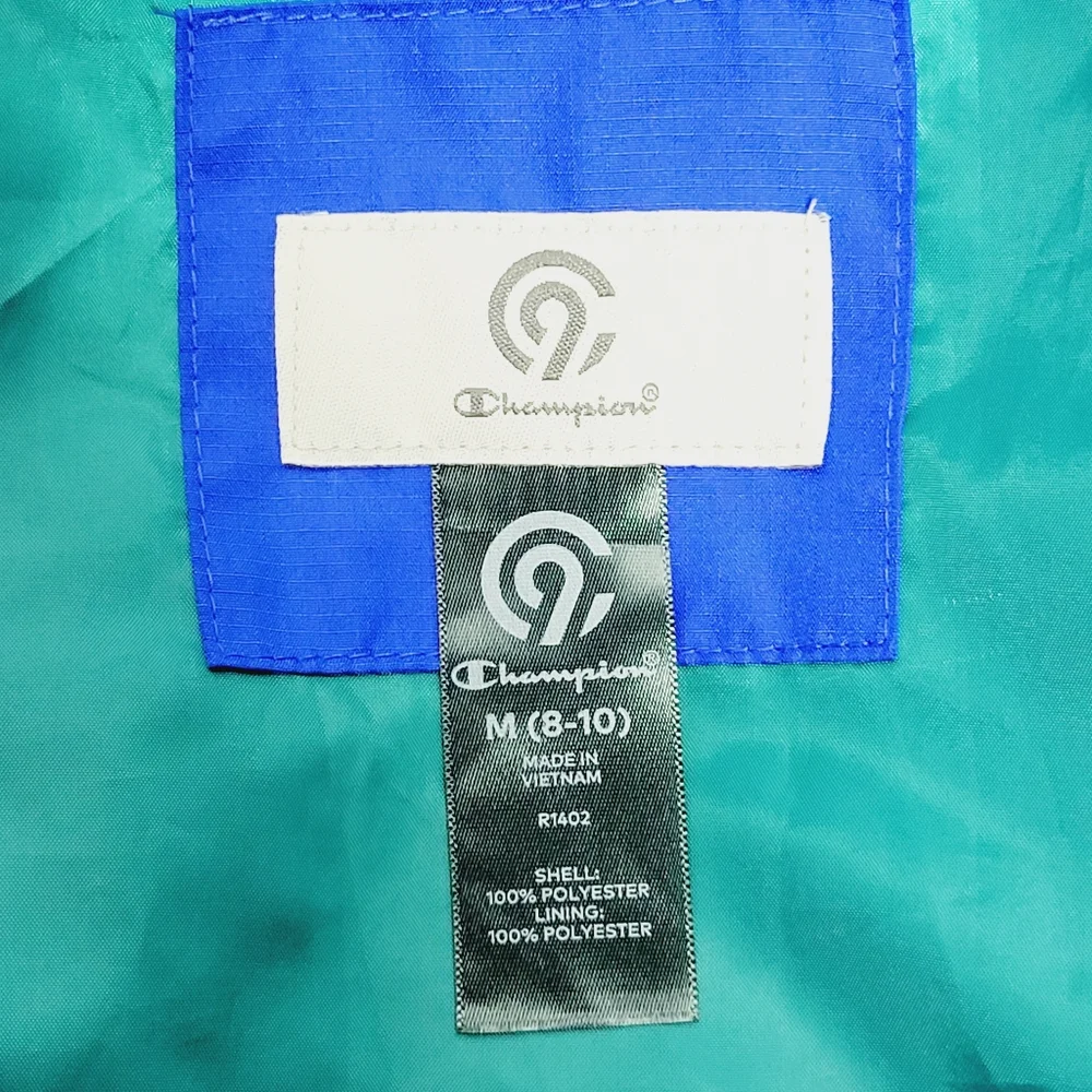 Champion Full Zip Rain Coat Active Wear with Hood Kids Boys Medium EUC - Picture 5 of 8